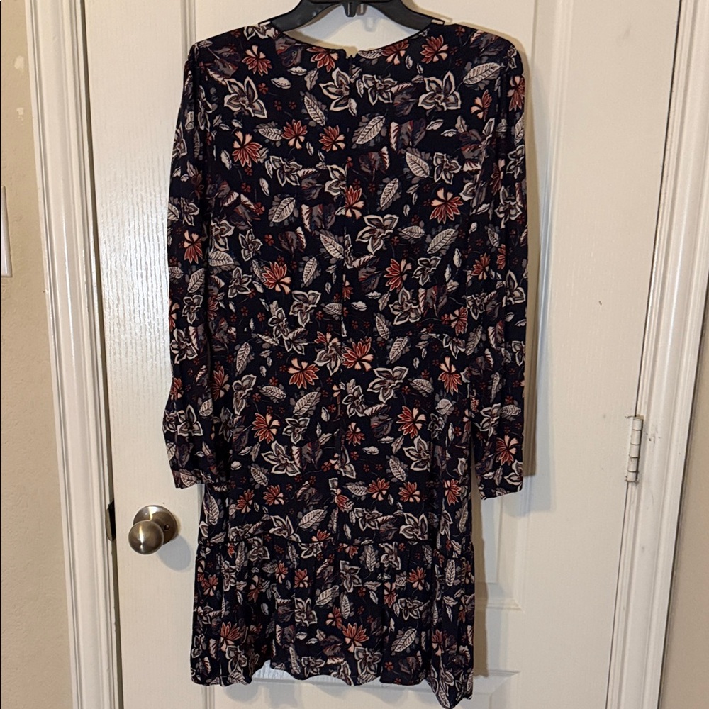Ella Moss Floral A line V-Neck Dress size Large - Picture 3 of 5